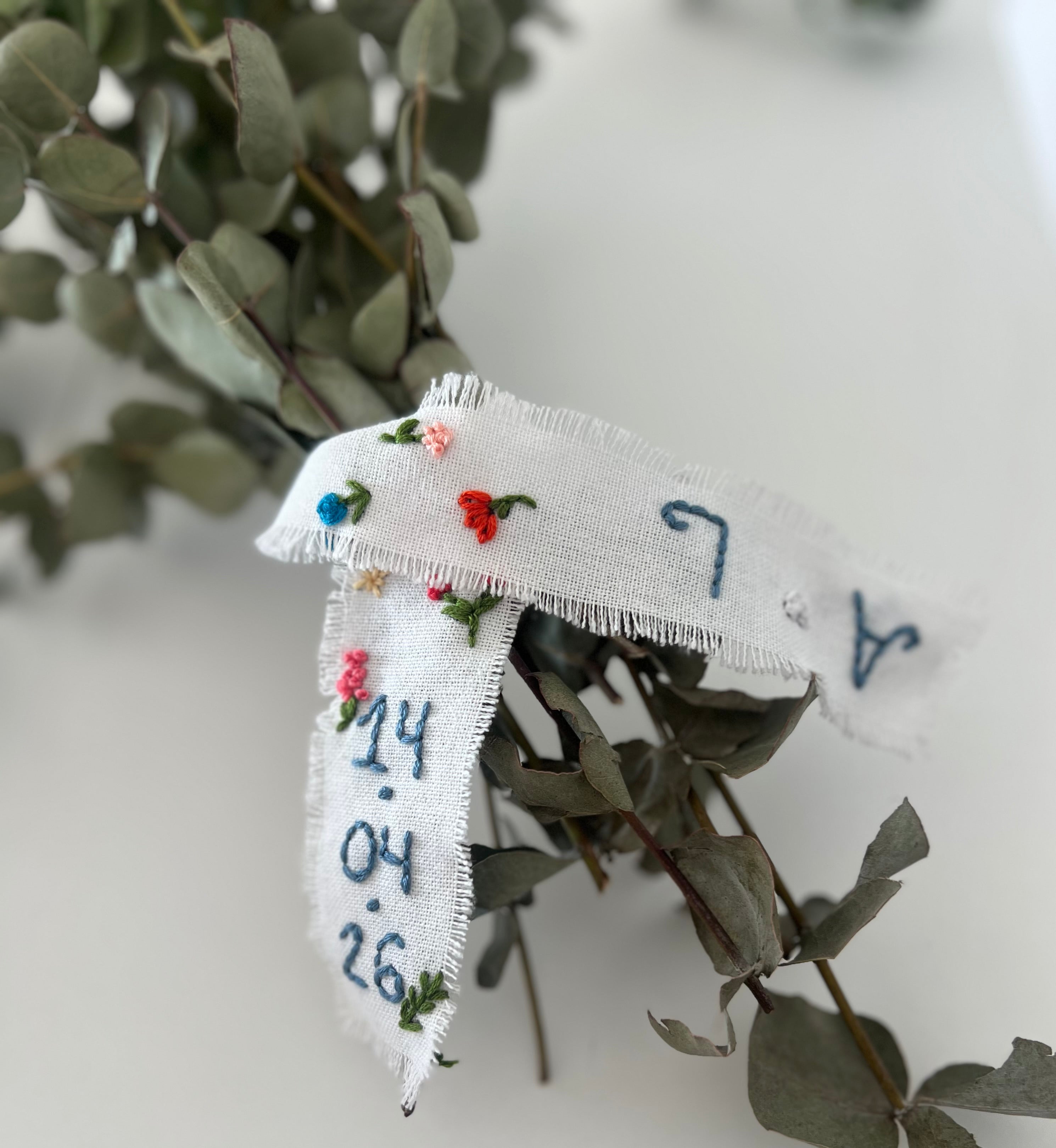 Cinta Ramo - Bordada a mano